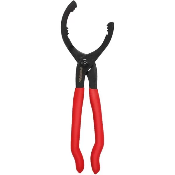 WORKPRO 12 Adjustable Oil Filter Pliers Wrench Adjustable Oil Filter Removal Tool Ideal For Engine Filters Conduit amp Fittings W114083AWORKPRO 12 Adjustable Oil Filter Pliers Wrench Adjustable Oil Filter Removal Tool Ideal For Engine Filters Conduit amp Fittings W114083A