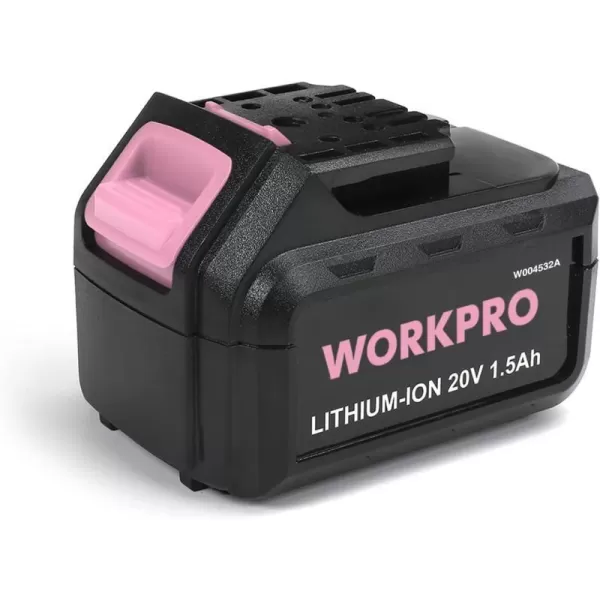 WORKPRO 20V Replacement Liion Battery for 20V Pink Cordless Drill DriverWORKPRO 20V Replacement Liion Battery for 20V Pink Cordless Drill Driver