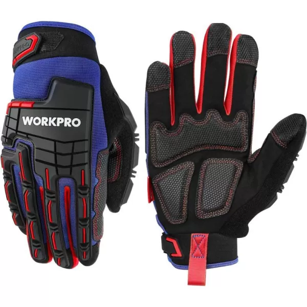 WORKPRO Heavy Duty Work Gloves Synthetic Leather Impact Protection Working Gloves for Men PVC Protection Touch ScreenWORKPRO Heavy Duty Work Gloves Synthetic Leather Impact Protection Working Gloves for Men PVC Protection Touch Screen