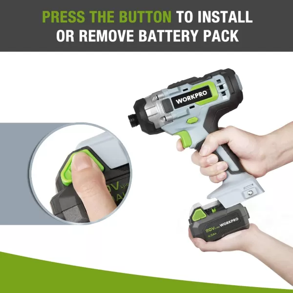 WORKPRO 20V 40Ah Lithiumion Battery Pack