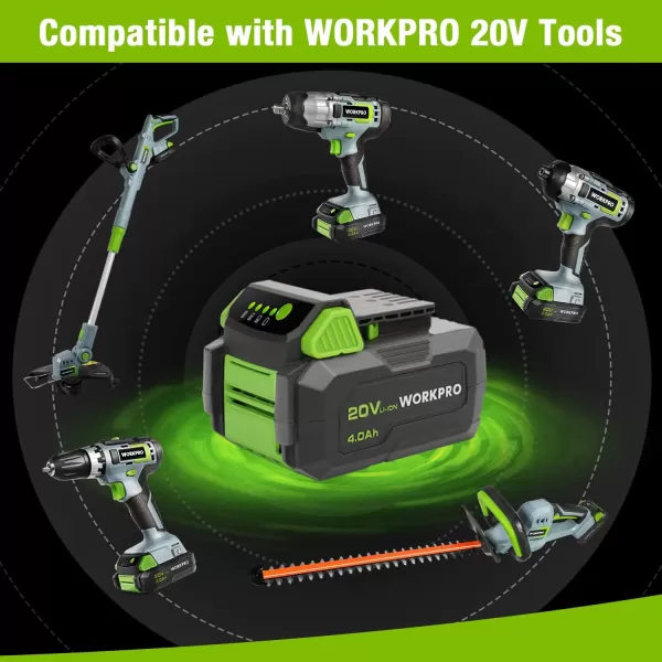 WORKPRO 20V 40Ah Lithiumion Battery Pack