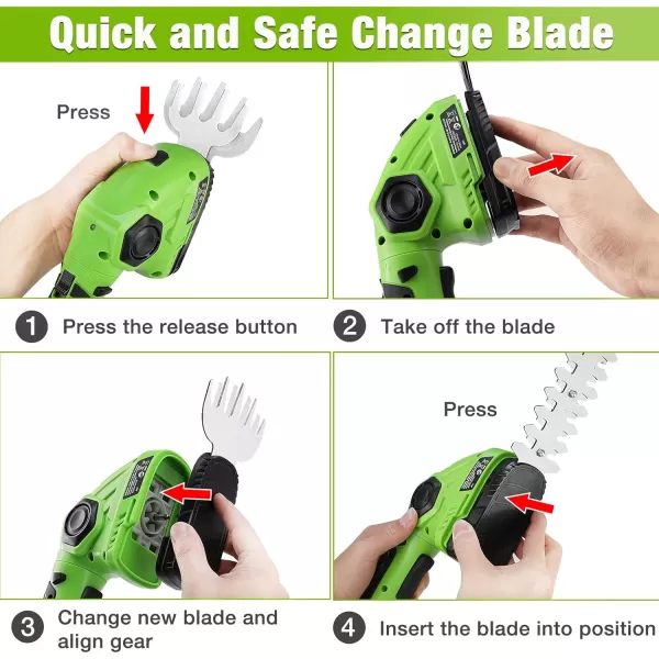 imageWORKPRO Pink Cordless Grass Shear ampamp Shrubbery Trimmer  2 in 1 Handheld Hedge Trimmer 72V Electric Grass Trimmer Hedge ShearsGrass Cutter 20Ah Rechargeable LithiumIon Battery  Pink RibbonGreen