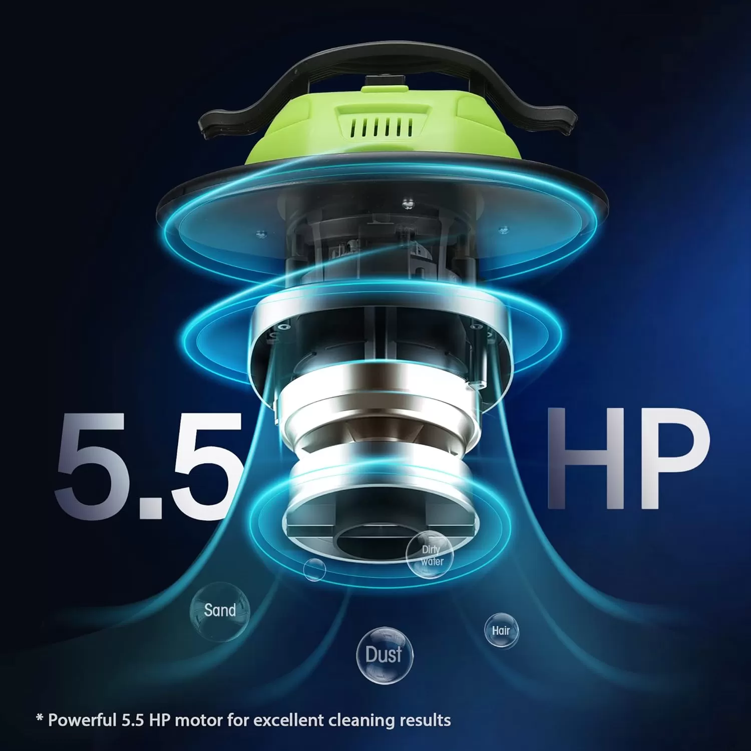 imageWORKPRO 52 Gallon Ash Vacuum 55 Peak Horsepower Ash Vac Cleaner with HEPA Filter Hose and Accessories for Fireplaces Wood Burning Stoves Bonfire Pits and Pellet Stoves