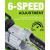 imageWORKPRO 20V Cordless Band Saw Band Saw for Cutting Metal Portable Band Saw with 375 Inch Cut Capacity 6 Adjustable Speeds370670RPM 324587 SFPM Powerful Bandsaw for Metal