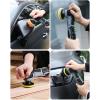 imageWORKPRO Cordless Mini Buffer Polisher 12V Buffer Polisher for Car Detailing 5 Variable Speed Up to 3000RPM Compact Cordless Polisher Kit for Waxing DIY Projects Furniture Polishing