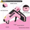 imageWORKPRO 36V Cordless Hot Glue Gun Upgrade Fast Preheating Smart PowerOff USBC Rechargeable Glue Gun Lessdrip Hot Glue Gun Kit with 20 Pcs Premium Mini Glue Sticks for DIY Crafting and ArtsPink