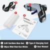 imageWORKPRO 36V Cordless Hot Glue Gun Upgrade Fast Preheating Smart PowerOff USBC Rechargeable Glue Gun Lessdrip Hot Glue Gun Kit with 20 Pcs Premium Mini Glue Sticks for DIY Crafting and ArtsGrey
