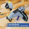 imageWORKPRO 36V Cordless Hot Glue Gun Upgrade Fast Preheating Smart PowerOff USBC Rechargeable Glue Gun Lessdrip Hot Glue Gun Kit with 20 Pcs Premium Mini Glue Sticks for DIY Crafting and ArtsGrey