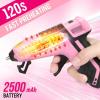 imageWORKPRO 36V Cordless Hot Glue Gun Upgrade Fast Preheating Smart PowerOff USBC Rechargeable Glue Gun Lessdrip Hot Glue Gun Kit with 20 Pcs Premium Mini Glue Sticks for DIY Crafting and ArtsPink