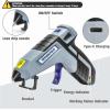 imageWORKPRO 36V Cordless Hot Glue Gun Upgrade Fast Preheating Smart PowerOff USBC Rechargeable Glue Gun Lessdrip Hot Glue Gun Kit with 20 Pcs Premium Mini Glue Sticks for DIY Crafting and ArtsGrey