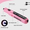 imageWORKPRO Cordless Rotary Tool 8V Rotary Tool Kit with 117 Accessories 6 Variable Speed TypeC Charging LED Work Light Power Rotary Tool for Sanding Polishing Engraving Cutting DIY Pink RibbonPink