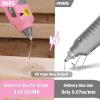 imageWORKPRO Full Size Cordless Hot Melt Glue Gun  12V Rechargeable Fast Preheating Glue Gun Kit with 15pcs Full Size Glue Sticks Auto Poweroff Glue Gun for DIY Project Art Craft  Pink RibbonPink