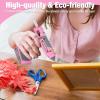 imageWORKPRO Full Size Cordless Hot Melt Glue Gun  12V Rechargeable Fast Preheating Glue Gun Kit with 15pcs Full Size Glue Sticks Auto Poweroff Glue Gun for DIY Project Art Craft  Pink RibbonPink