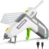imageWORKPRO 36V Cordless Hot Glue Gun Upgrade Fast Preheating Smart PowerOff USBC Rechargeable Glue Gun Lessdrip Hot Glue Gun Kit with 20 Pcs Premium Mini Glue Sticks for DIY Crafting and ArtsWhite