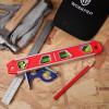 imageWORKPRO 12 Inch Torpedo Level Magnetic Small Leveler Tool Plumbing Level with Pitch Vial Aluminum Reinforced 4 Bubbles VGroove for Conduit Bending