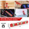 imageWORKPRO 12 Inch Torpedo Level Magnetic Small Leveler Tool Plumbing Level with Pitch Vial Aluminum Reinforced 4 Bubbles VGroove for Conduit Bending