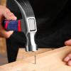 imageWORKPRO 16 oz Claw Hammer with Fiberglass Handle All Purpose Hammer with Forged Hardened Steel Head Smooth Face ampamp Shock Reduction Grip Blue