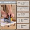 imageWORKPRO 5 in 1 Cordless Staple Gun 36V Rechargeable Electric Stapler with 2000 Staples and Nails Upholstery Staple Gun for Wood Furniture Office and DIY Projects