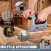 imageWORKPRO 5 in 1 Cordless Staple Gun 36V Rechargeable Electric Stapler with 2000 Staples and Nails Upholstery Staple Gun for Wood Furniture Office and DIY Projects