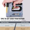 imageWORKPRO 5 in 1 Cordless Staple Gun 36V Rechargeable Electric Stapler with 2000 Staples and Nails Upholstery Staple Gun for Wood Furniture Office and DIY Projects