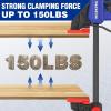 imageWORKPRO 6quot Mini Bar Clamps for Woodworking OneHanded ClampSpreader Wood Clamps Set Screw Change F Clamps with 50LBS Load Limit 4 Pack4