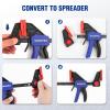 imageWORKPRO 6quot Mini Bar Clamps for Woodworking OneHanded ClampSpreader Wood Clamps Set Screw Change F Clamps with 50LBS Load Limit 4 Pack4
