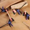 imageWORKPRO 6quot Mini Bar Clamps for Woodworking OneHanded ClampSpreader Wood Clamps Set Screw Change F Clamps with 50LBS Load Limit 4 Pack4