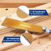 imageWORKPRO 8 Inch Japanese Pull Saw DoubleEdged Hand Saw for Wood Cutting with 79ampamp18 TPI SK5 Flexible Blade NonSlip Beech Handle for Woodworking10 inch