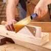 imageWORKPRO 8 Inch Japanese Pull Saw DoubleEdged Hand Saw for Wood Cutting with 79ampamp18 TPI SK5 Flexible Blade NonSlip Beech Handle for Woodworking6 inch