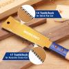 imageWORKPRO 8 Inch Japanese Pull Saw DoubleEdged Hand Saw for Wood Cutting with 79ampamp18 TPI SK5 Flexible Blade NonSlip Beech Handle for Woodworking6 inch