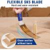 imageWORKPRO 8 Inch Japanese Pull Saw DoubleEdged Hand Saw for Wood Cutting with 79ampamp18 TPI SK5 Flexible Blade NonSlip Beech Handle for Woodworking6 inchcompact
