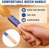 imageWORKPRO 8 Inch Japanese Pull Saw DoubleEdged Hand Saw for Wood Cutting with 79ampamp18 TPI SK5 Flexible Blade NonSlip Beech Handle for Woodworking6 inch