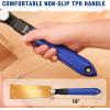 imageWORKPRO 8 Inch Japanese Pull Saw DoubleEdged Hand Saw for Wood Cutting with 79ampamp18 TPI SK5 Flexible Blade NonSlip Beech Handle for Woodworking8 inch