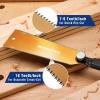 imageWORKPRO 8 Inch Japanese Pull Saw DoubleEdged Hand Saw for Wood Cutting with 79ampamp18 TPI SK5 Flexible Blade NonSlip Beech Handle for Woodworking8 inch