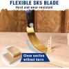 imageWORKPRO 8 Inch Japanese Pull Saw DoubleEdged Hand Saw for Wood Cutting with 79ampamp18 TPI SK5 Flexible Blade NonSlip Beech Handle for Woodworking8 inch
