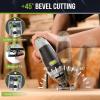 imageWORKPRO Jigsaw 65AMP 850W Corded Electric Jig Saw Tool Kit with 6 Variable Speeds 7 Blades 45 Bevel Cutting LED Light 3000 SPM 4 Orbital Settings Edge Guide Toolfree Blade Changing