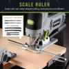 imageWORKPRO Jigsaw 65AMP 850W Corded Electric Jig Saw Tool Kit with 6 Variable Speeds 7 Blades 45 Bevel Cutting LED Light 3000 SPM 4 Orbital Settings Edge Guide Toolfree Blade Changing