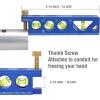 imageWORKPRO Torpedo Level Magnetic Verti Site 4 Vial for Conduit Bending Aluminum Alloy Construction 612 inch