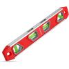 imageWORKPRO 12 Inch Torpedo Level Magnetic Small Leveler Tool Plumbing Level with Pitch Vial Aluminum Reinforced 4 Bubbles VGroove for Conduit Bending
