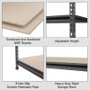 imageWORKPRO 5Tier Metal Storage Shelving Unit 36W x 18D x 72H Adjustable Storage Rack Heavy Duty Shelf with Particle Board 4000 lbs Load Capacity Total for Garage Warehouse BlackSilverBlackSilver