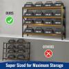 imageWORKPRO 5Tier Steel Shelving UnitBlack 35310W x 1712D x 72H Adjustable Storage Rack Heavy Duty Shelf with MDF Board 1650 lbs Load Capacity Total for Garage Basement Warehouse Kitchen1