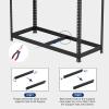 imageWORKPRO 5Tier Steel Shelving UnitBlack 35310W x 1712D x 72H Adjustable Storage Rack Heavy Duty Shelf with MDF Board 1650 lbs Load Capacity Total for Garage Basement Warehouse Kitchen1