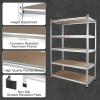 imageWORKPRO 5Tier Storage Shelving Unit 48W x 24D x 72H Adjustable Storage Rack Heavy Duty Aluminum Alloy Shelf 2750 lbs Load Capacity Total for Garage Kitchen Bathroom Warehouse10