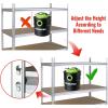 imageWORKPRO 5Tier Storage Shelving Unit 48W x 24D x 72H Adjustable Storage Rack Heavy Duty Aluminum Alloy Shelf 2750 lbs Load Capacity Total for Garage Kitchen Bathroom Warehouse10
