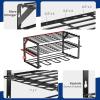 imageWORKPRO Power Tool Organizer Wall Mounted Power Tool Holder 3Tiers Storage Rack for Cordless Drill Storage 150 LBS Load Capacity for Garage Warehouse Workshop