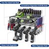 imageWORKPRO Power Tool Organizer Wall Mounted Power Tool Holder 3Tiers Storage Rack for Cordless Drill Storage 150 LBS Load Capacity for Garage Warehouse Workshop