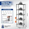 imageWORKPRO Storage Shelves 5 Tier Metal Shelving Unit Garage Wire Rack Standing Adjustable Shelves with Hooks for Pantry Closet Kitchen Basement 30quot W x 14quot D x 60quot H Capacity 750 LBSTotal1738W x 1112D x 5112H
