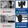 imageWORKPRO Storage Shelves 5 Tier Metal Shelving Unit Garage Wire Rack Standing Adjustable Shelves with Hooks for Pantry Closet Kitchen Basement 30quot W x 14quot D x 60quot H Capacity 750 LBSTotal30 W x 14 D x 60 H