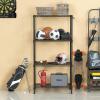 imageWORKPRO Storage Shelves 5 Tier Metal Shelving Unit Garage Wire Rack Standing Adjustable Shelves with Hooks for Pantry Closet Kitchen Basement 30quot W x 14quot D x 60quot H Capacity 750 LBSTotal24 W x 14 D x 48 H