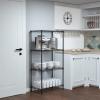 imageWORKPRO Storage Shelves 5 Tier Metal Shelving Unit Garage Wire Rack Standing Adjustable Shelves with Hooks for Pantry Closet Kitchen Basement 30quot W x 14quot D x 60quot H Capacity 750 LBSTotal24 W x 14 D x 48 H